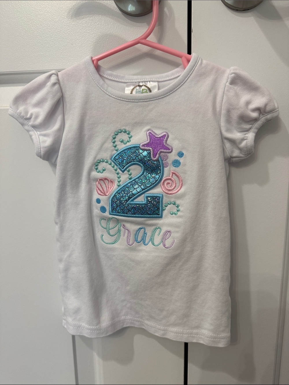 Mermaid 'Grace' 2nd Birthday shirt - Picture 2 of 3